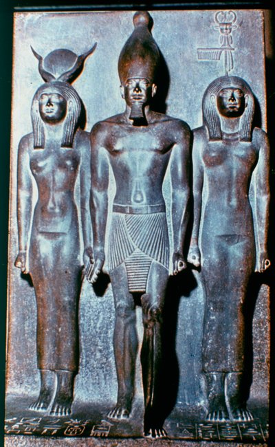 エジプトの3人の人物、エジプト、紀元前2600年 作： Unbekannt