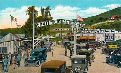メキシコ、ティファナ-国際境界線、c1939 作： Unbekannt