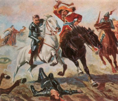 1936年4月4日、4月4日のレッヒの戦いの後のティリーズの飛行。 作： Unbekannt