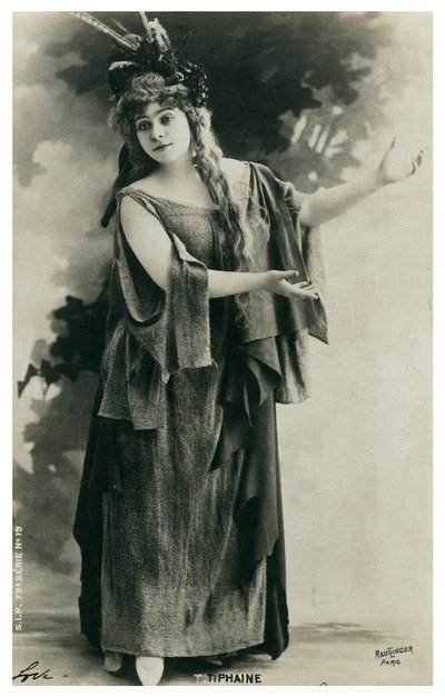 ティフェイン、フランスの女優、19世紀後半または20世紀初頭 作： Unbekannt