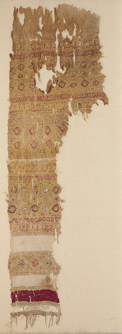 ギョーシェバンドとフリンジ付きのティラズ、1100年代。 作： Unbekannt