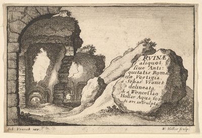 タイトル：ローマ遺跡、ca。 1650。 作： Unbekannt