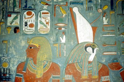 ホーレムヘブの墓、第18王朝の最後の王、古代エジプト人、紀元前1129年 作： Unbekannt