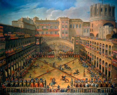 1565年、ローマ、バチカンの裁判所でのトーナメント 作： Unbekannt