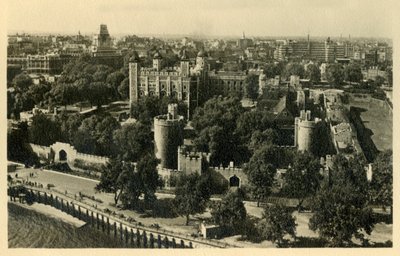 ロンドン塔。南からの概観、c1920。 作： Unbekannt