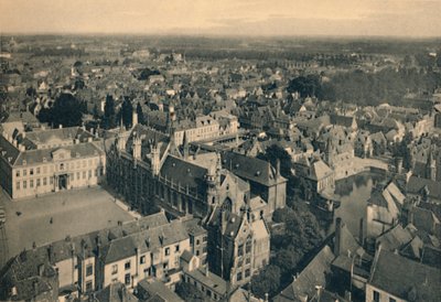 タウンホールと一般ビュー、c1910 作： Unbekannt