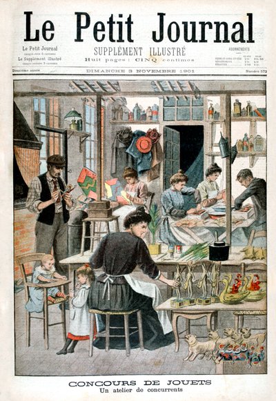 おもちゃ作りコンテスト：競争相手のワークショップ、1901 作： Unbekannt