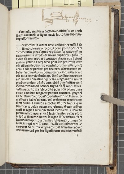 ヒッポのアウグスティヌスが書いた「Tractat[us] sancti Augustini」（紙にペンとインク）。 作： Unbekannt