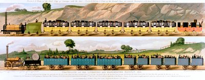 1831年のリバプールとマンチェスター鉄道の旅 作： Unbekannt