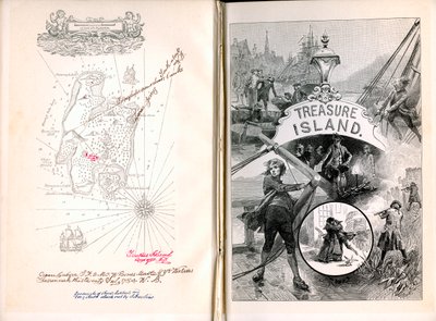 宝島、ロバートルイススティーブンソン作、1886年 作： Unbekannt