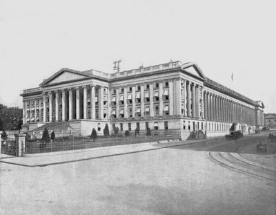 財務省の建物、ワシントンDC、米国、c1900。 作： Unbekannt