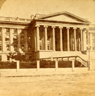 財務省、ワシントンDC、c1880年代。 作： Unbekannt