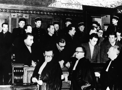 1944年12月1〜12日、パリのゲシュタポのフランス人メンバーの裁判 作： Unbekannt
