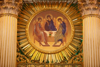 三位一体の大聖堂、イコノスタシス、サンクトペテルブルグ、ロシア 作： Unbekannt