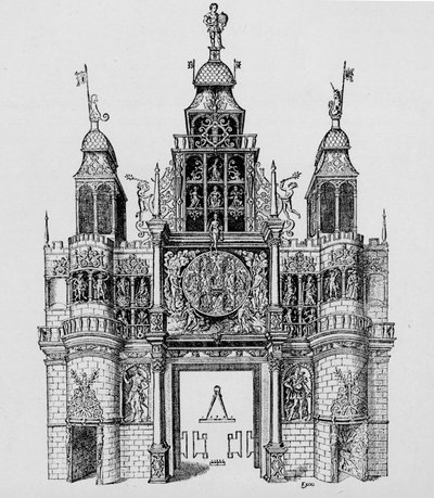 ジェームズ1世の戴冠式の時に建てられた凱旋門、1604年1903年 作： Unbekannt