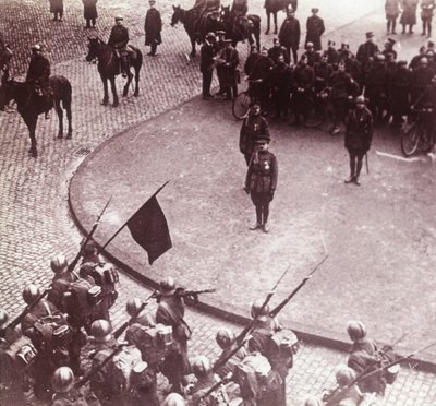 軍隊行進、アーヘン、ドイツ、c1914-c1918 作： Unbekannt