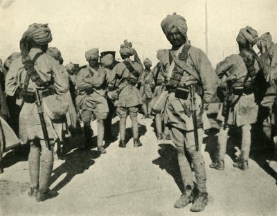 サーヒンド旅団の部隊、フランダース、第一次世界大戦、1914年、1920年。 作： Unbekannt