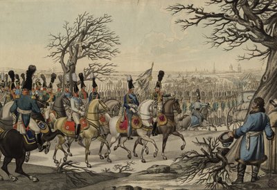 軍の前の皇帝アレクサンドル1世とキングフレデリックウィリアム3世、1813年頃 作： Unbekannt