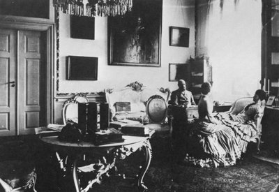 ロシアのツァレビッチアレクサンドルとマリアフェオドロフナ大公妃、c1880 作： Unbekannt
