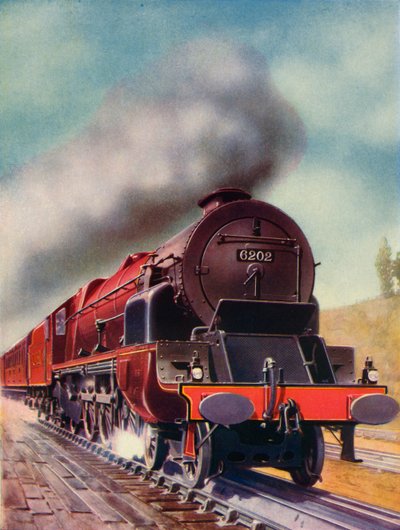 LMS鉄道に所属するタービン駆動の太平洋、1935-36。 作： Unbekannt
