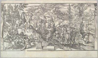 フリーズ「Ces Moeurs et fachons de faire de Turcz Customs ...」、1553年から休息中のトルコの兵士。 作： Unbekannt