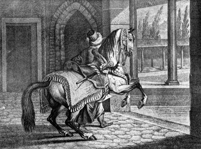 トルコスルタンアラビアの鞍馬、1722年、1938年 作： Unbekannt