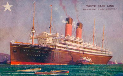 ツインスクリューRMSアドリアティックオブザホワイトスターライン、c1907 作： Unbekannt
