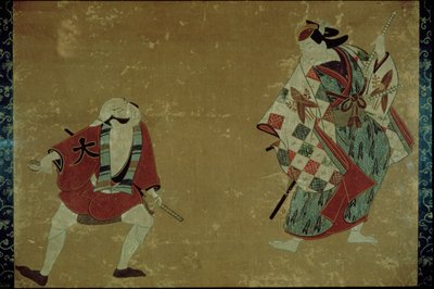 劇中の二人の俳優、1700-1705 作： Unbekannt
