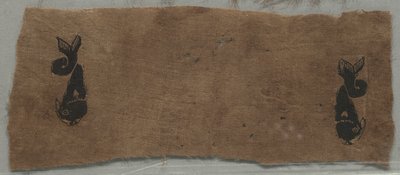 カーテンの2つの断片：イルカ、400〜500秒。 作： Unbekannt