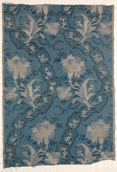 Figured Silkの結合された2つのパネル、1723-1774。 作： Unbekannt