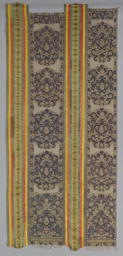 カーテンの2つの部分、1700年代。 作： Unbekannt