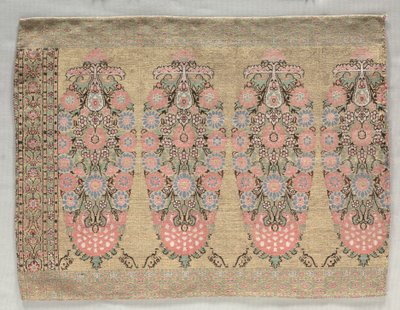 スカーフからの2つのピース、1700年代。 作： Unbekannt