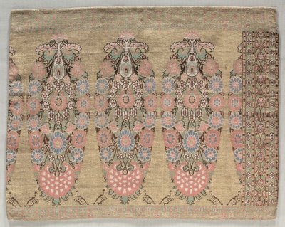 スカーフからの2つのピース、1700年代。 作： Unbekannt