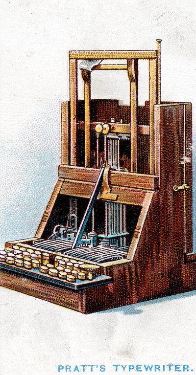 ジョンプラットが1866年に特許を取得したタイプライター1915 作： Unbekannt
