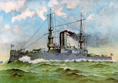 USSアラバマ、アメリカ戦艦、1898年 作： Unbekannt