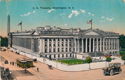 米国財務省、ワシントンDC、c1920s 作： Unbekannt