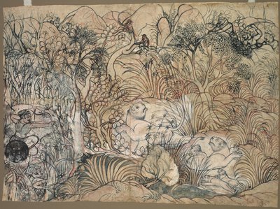 シティハンティングライオンズのウメッドシンc。 1785-1790。 作： Unbekannt