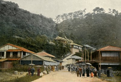 Une Rue A Nunobiki, Pres De Kobe, A Road in Nunobiki, near Kobe, 1900.  作： Unbekannt