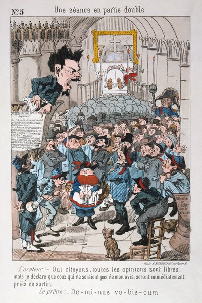 ダブルパーティーのセッション、1871年。 作： Unbekannt