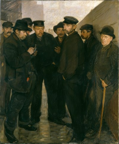 失業者（ハンブルク港の日雇い労働者） 作： Unbekannt