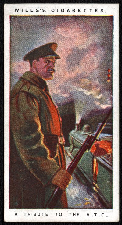 イギリス : 1917年に帝国タバコ会社が軍民の戦争努力に敬意を表して発行した24枚のシガレットカードシリーズの1枚 作： Unbekannt