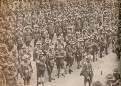 1917年8月15日、ロンドンを行進する前に米国軍がパレードをしていました。 作： Unbekannt