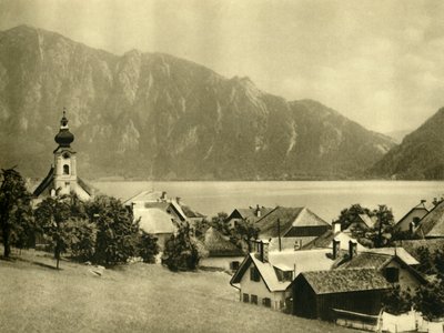 Unterach am Attersee、アッパーオーストリア、c1935。 作： Unbekannt