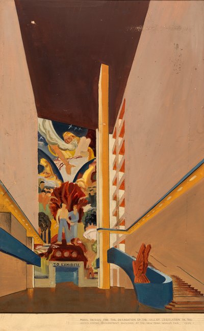 無題の壁画研究、約。 1939年。 作： Unbekannt