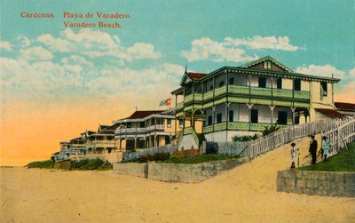 バラデロビーチ、カルデナス、マタンザス、キューバ、c1924 作： Unbekannt