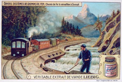 鉄道のさまざまなシステム、ツェルマット、スイス、c1900 作： Unbekannt