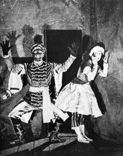1912年、1930年、パリのペトルシュカでロシアのバレエダンサー、ヴァスラフニジンスキー 作： Unbekannt