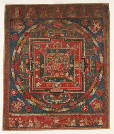 Vasudhara Mandala、1777 Samvat 897 の日付。 作： Unbekannt