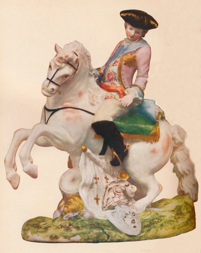 Vauxhall Porcelainの図で、おそらくブランズウィック公フェルディナンド（c1755-60）を表しています。 作： Unbekannt