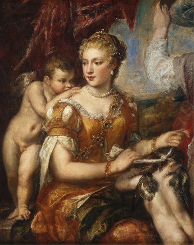 金星の目隠しキューピッド、c。 15661570 または c. 15761580。 作： Unbekannt